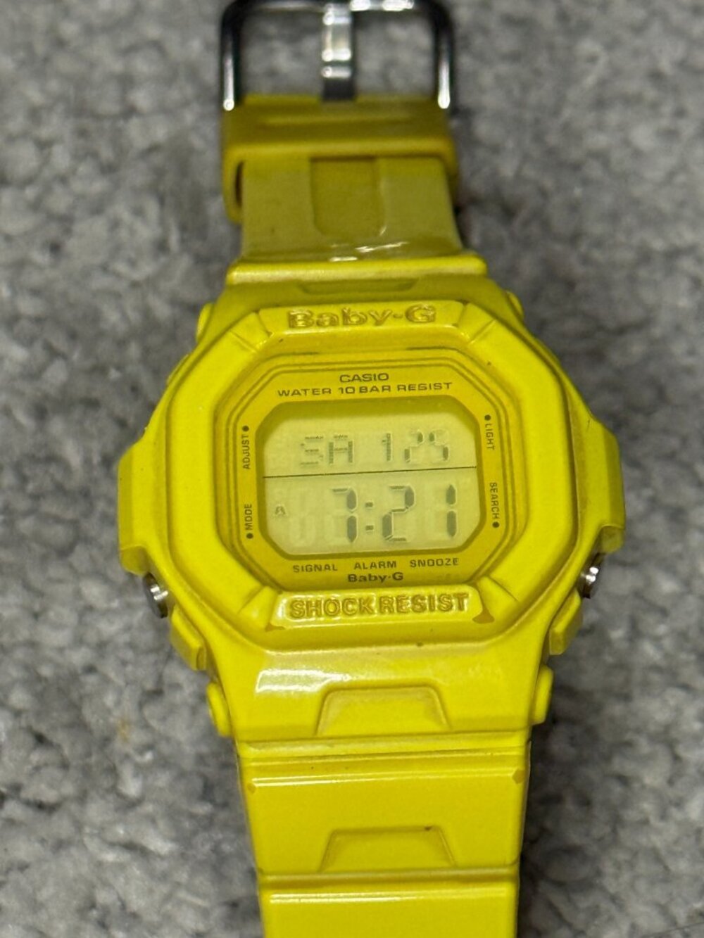 Vintage Casio Baby G 2994 Yellow Men's Watch With New Battery